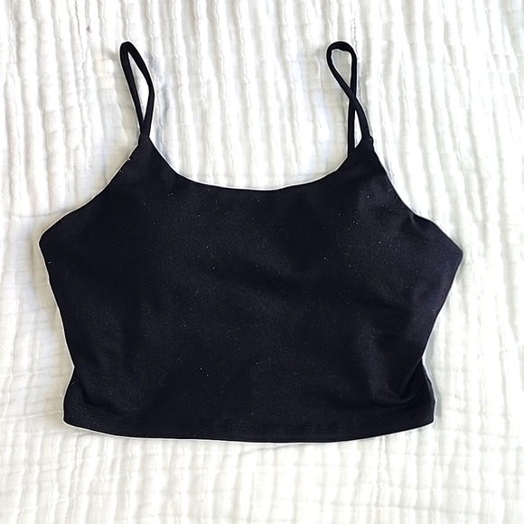 Other - 5 for $20/ Womens padded black crop top/ sports bra